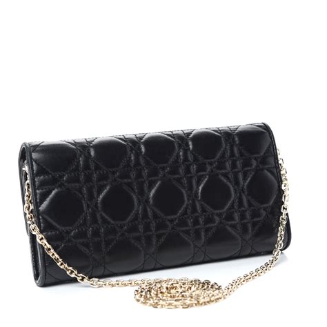 lady dior rendez-vous wallet black lambskin price|Christian Dior Bags Price List (2022 Reference Guide).